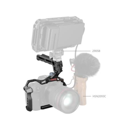 SmallRig 3830C - zestaw z klatką do Canon EOS R5/R6/R5C, przykład użycia